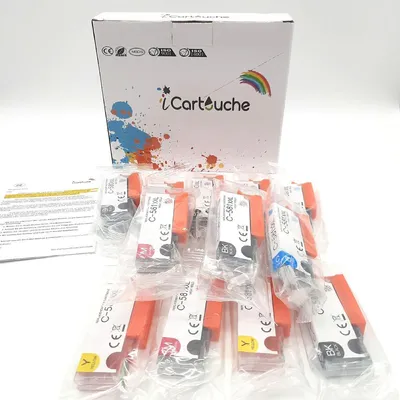 Produktbild von icartouche Tintenpatronen Kompatibel für die Canon PGI-580 XXL CLI-581 XXL Pixma TR7550 TR8550 TS6150 TS6250 TS6350 TS8150 TS8240 TS8250 TS8350 TS9150 TS9550 TS6151 TS6251 TS6351 (4BK 2C 2M 2Y 2PBK)