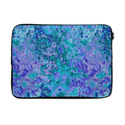 Produktbild von MuchoWow® Laptop Hülle 14 ZollMuster - Farbe - Blau Laptoptasche - Laptoptasche - Stoßsicher - Schutzhaube