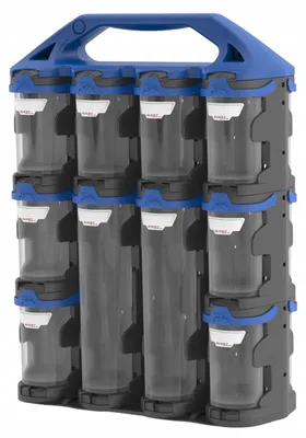 Produktbild von Questsystem Q2L20 Organizer-Set Blau 20 Behälter