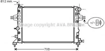 Produktbild von PRASCO OLA2362 Kühler Wasserkühler Motorkühler für OPEL ZAFIRA B (A05) Astra H Caravan (A04) Astra H Schrägheck (A04) Astra H GTC (A04)
