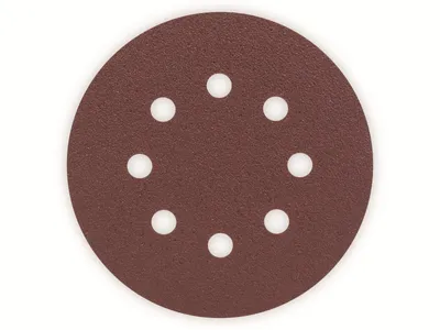 Immagine prodotto di Set di fogli abrasivi per levigatrici rotorbitali, 8 fori, 125 mm, K 80, confezione da 25 pz