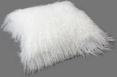 Produktbild von Tibetlamm Kissen Kissenbezug (ohne Inlet) JAY02 Weiss-Weiss 40x40cm
