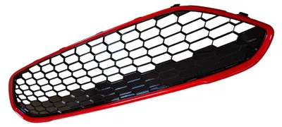Zdjęcie produktu dla Grill samochodowy, czarny, błyszczący, z czerwonym akcentem, do Ford Fiesta (2013-2017)