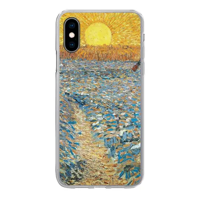 Produktbild von MuchoWow® Handyhülle Schutzhülle Hülle für iPhone X Der Sämann - Vincent van Gogh Silikon Softcase Handy Hülle - Handyhülle