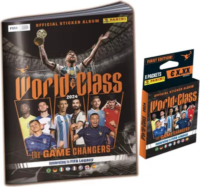 Produktbild von Panini World Class 2024 Fussball Sticker - 1 Album + 1 Blister Sammelsticker
