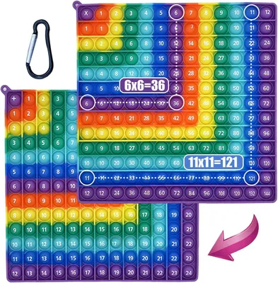 Productafbeelding van Popit 2-in-1 - Autisme speelgoed - Popet speelgoed - Pop spel - 20 x 20 cm - Kinderen en volwassenen