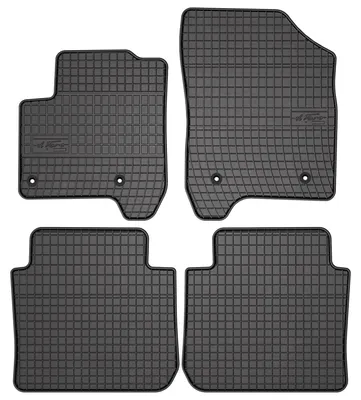 Productafbeelding van Rubberen automatten voor Citroen C3 Picasso 2008-2017 (bestelwagen) – 4-delig, zwart, op maat – Wielganizator SolidPRO