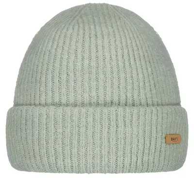 Imagen del producto de Gorro tipo beanie para mujer de la marca BARTS, color verde, con solapa