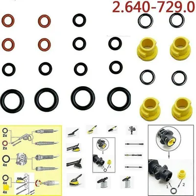 Obrázek produktu pro 2 0 Teile Karcher K2 K3 K4 K5 K6 K7 těsnicí podložka O-kroužek 2.640-729.0