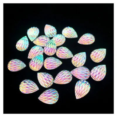 Produktbild von 120/240 Stück 10 * 14 mm Wassertropfen Strass Flatback für Bastelarbeiten