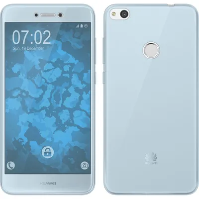 Produktbild von PhoneNatic Case kompatibel mit Huawei P8 Lite 2017 - hellblau Silikon Hülle 360° Fullbody Cover