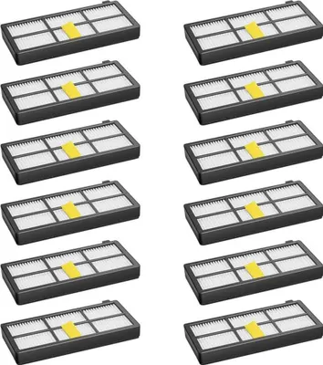 Produktbild von 12 Stück Filter für Irobot Roomba Roboterstaubsauger 800 850 851 860 865 866 870 871 876 880 885 886 890 891 896 900 960 966 980 Ersatzteil-Zubehör-Set