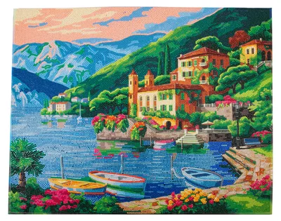 Produktbild von Diamond Painting "Crystal Art Kit", 40 x 50 cm Gardasee