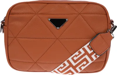 Produktbild von Kleine Damen Tasche Schultertasche Umhängetasche Henkeltasche Leder Optik Bag Braun