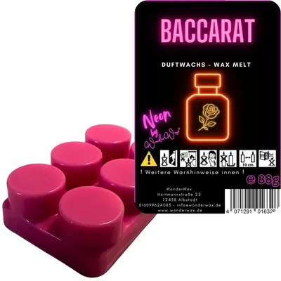 Produktbild von WonderWax Neon Duftriegel 6 x Duftwachs Kreise Wachsmelt Duftwachs Raumduft für Duftlampen Soja Wachs Melts Duftmelt Aroma Wellnes Kerzen Wärmer Wax Tarts Baccarat