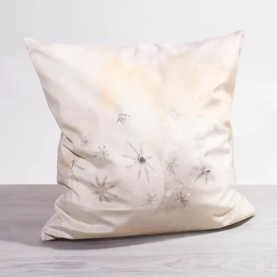 Produktbild von Kissen Deko beige Weihnachtsschmuck 40x40 Polyester kissenbezug Dekokissen