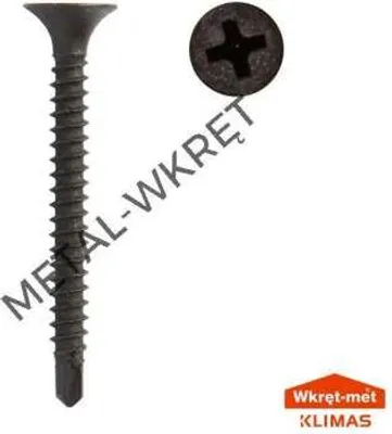 Productafbeelding van Zelfborende schroeven voor gipsplaten, geschikt voor metaal, 3,5x25 mm, 1000 stuks.