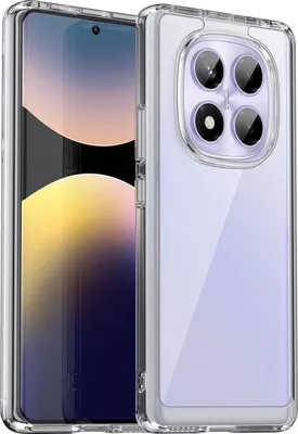 Obrázek produktu pro Pouzdro pro Xiaomi Redmi Note 14 Pro 4G průhledné, nárazuvzdorné TPU silikonové ochranné pouzdro Průhledný