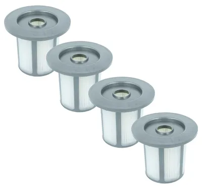 Produktbild von vhbw 4x Faltenfilter Ersatz für Bosch 12033215 für Staubsauger - Patronenfilter Grau Weiß