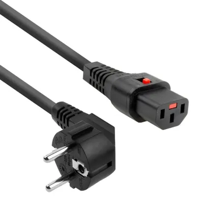 Immagine prodotto di ACT AK5323 Cavo di alimentazione nero 2 m accoppiatore CEE7/7 C13 (AK5323)