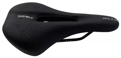 Produktbild von Sattel POINT Sport GEL mit Aussparung schwarz 270 x 190 mm