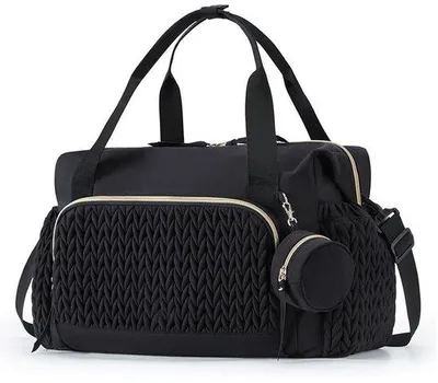 Produktbild von Windeltasche mit großer Kapazität – Schwarz – Multifunktionale Wickeltasche – Ideal für Reisen