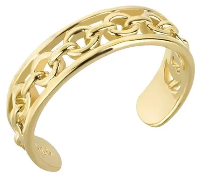 Produktbild von Zehenring Zehring Oval 925 Silber vergoldet