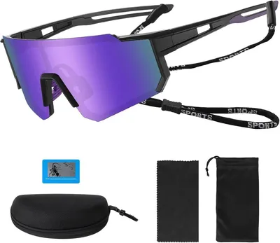Polarisierende Sportbrille für Herren und Damen - UV400 Schutz für Radfahren und Outdoor-Aktivitäten
