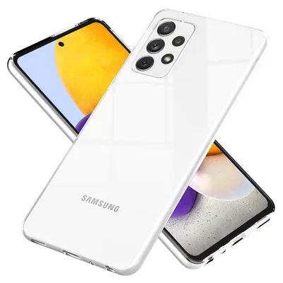 Produktbild von NALIA Hülle "GLAZE" für Samsung Galaxy A72 - Klare TPU Schutzhülle, Anti-Gelb, Schlank & Leicht - Transparente Handyhülle