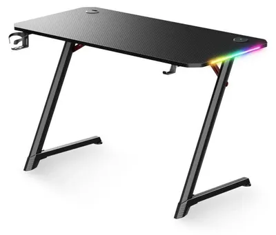 Obrázek produktu pro Spirit of Gamer HEADQUARTER 250, Přímý, Obdélníkový tvar, MDF, Ocel, Hraní, Černá