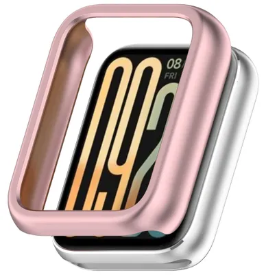 Produktbild von Smartwatch Hülle + Halb Cover für Xiaomi Smart Band 10 Pro Schutz Pink
