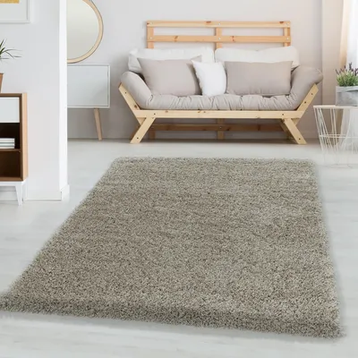 Produktbild von Carpetsale24 Hochflor Teppich Uni Einfarbig Modern Shaggy Teppich Wohnzimmer Flauschig Weich Preishammer, Grösse: 300x400 cm