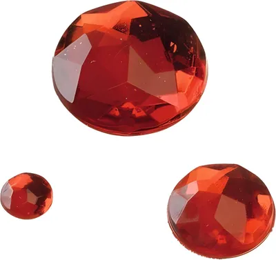 Produktbild von KNORR PRANDELL 212282120 Glamoursteine-Mix Ø 6 12 18 mm Acryl rot