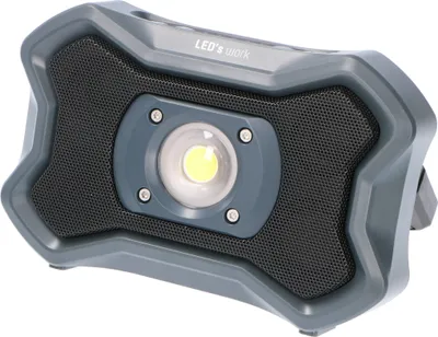 Produktbild von Shada LED Wiederaufladbare kompakte Arbeitslampe 20W mit 2 Bluetooth Lautsprecher 2000LM 5000K 4000MAH 7.4V