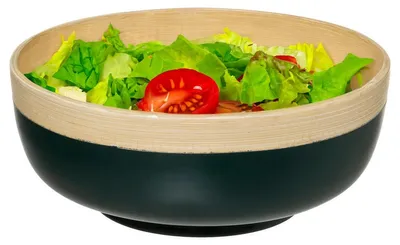 Produktbild von 5Five - Servierplatte/Salatschussel - petrol - Bambus - 20 x 8 cm