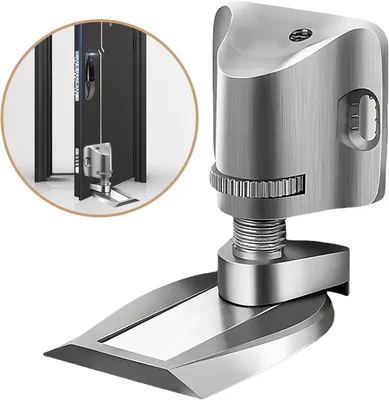 Productafbeelding van Magnetische Deurstopper - Deurvanger - Deuren Open Houden - Verstelbare Hoogte - 0-16 mm - Zilver
