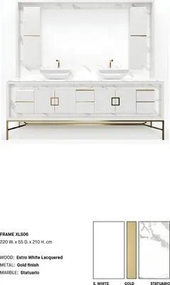 Produktbild von Weißer Badezimmerschrank Badezimmermöbel Regal Badezimmerschrank Holzregale