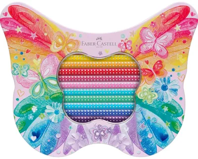 Image de FABER-CASTELL Set cadeau Papillon Sparkle Crayons de couleur assortis, 20 pcs.