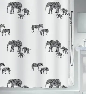 Produktbild von Spirella 7610583191489, Abbildung, Ring, Polyester, Schwarz, Weiß, 30 °C, 1800 mm