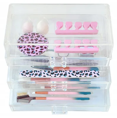 Imagen del producto de Organizador cosmético de tres niveles, equipado