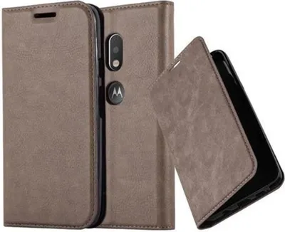 Obrázek produktu pro Cadorabo Case for Motorola MOTO G4 PLAY Protective Case Brown Obal na mobilní telefon s magnetickým zavíráním