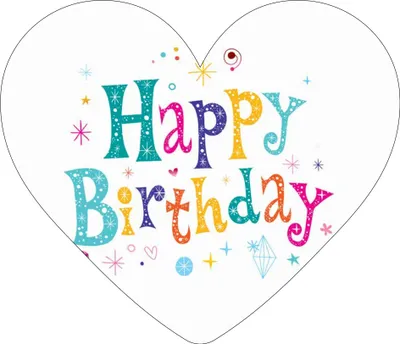 Produktbild von Geburtstagskarte, Happy Birthday, 21x18cm, Geburtstagsgrüße, Postkarte Ansichtskarte Geburtstag Herz