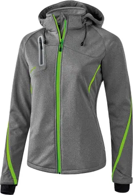 Produktbild von Erima Softshelljacke Funktion Grau meliert/grüner Gecko - 40