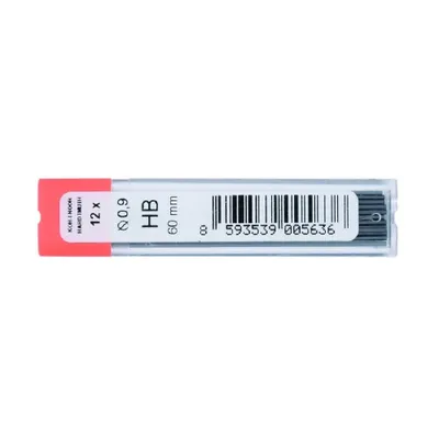 Produktbild von KOH Druckbleistift Minen Gradation 0,9 mm x 60 mm HB