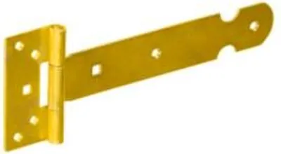 Produktbild von Kreuzgehänge mit vernietetem Stift 200/45x85mm gelb verzinkt Torband Türbander