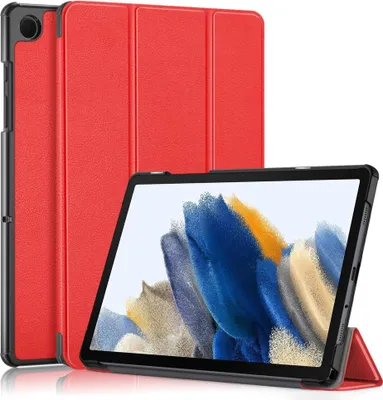 Produktbild von Samsung Galaxy Tab A9 Plus Hülle - Tri-Fold Ständer Klapphülle mit Schlaf/Wach-Funktion - Rot