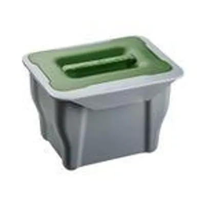Produktbild von - Abfalleimer Mülleimer mit Deckel 5l zum Einhängen aus Kunststoff