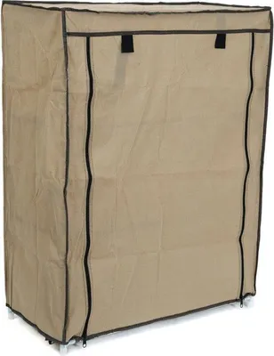 Produktbild von Schuhregal 3-stufig, Metall, 60x29x79cm, Beige/Braun