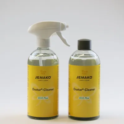Produktbild von Jemako Dustar-Cleaner 2x 500ml Flasche für Hochglanzoberflächen inkl. Schaumpumpe