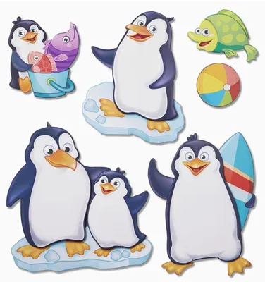 Produktbild von Wandsticker 3D-Optik XXL-Sticker Pinguine